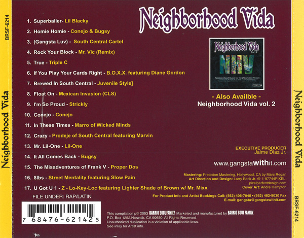 Neighborhood Vida Chicano Rap